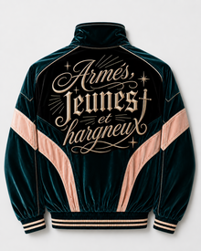 Hargneux Velour Track Jacket