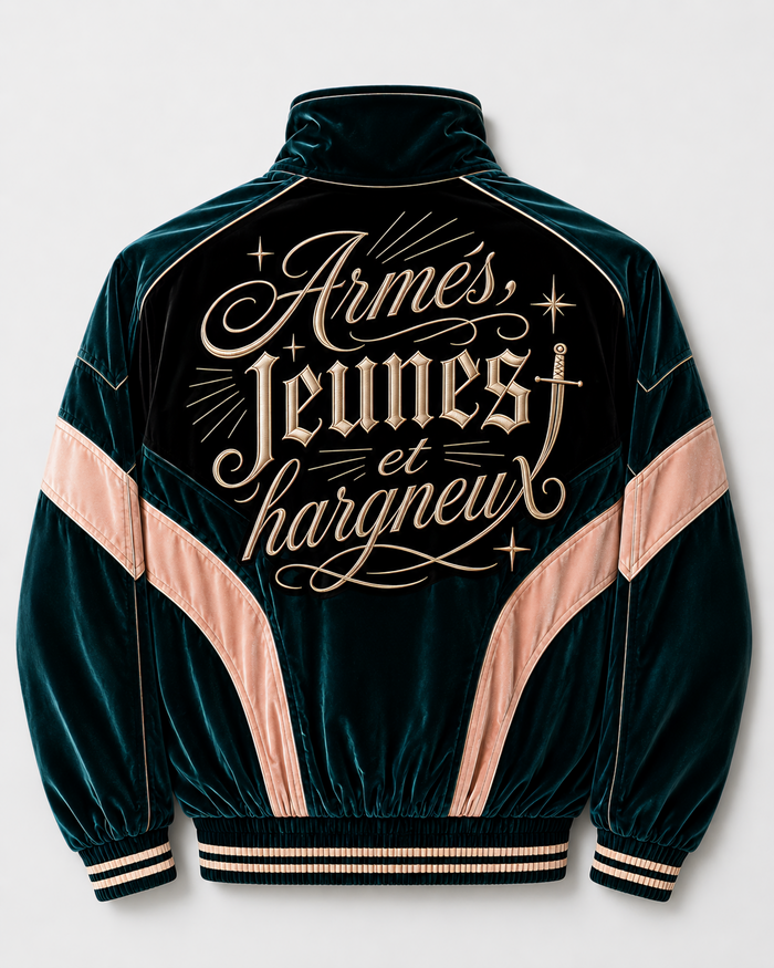 Hargneux Velour Track Jacket