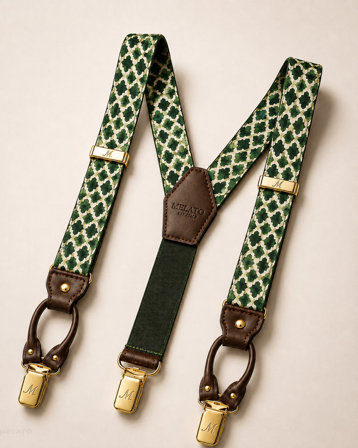 The "Ivy Trellis Harness" Woven Suspenders