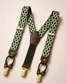 The "Ivy Trellis Harness" Woven Suspenders