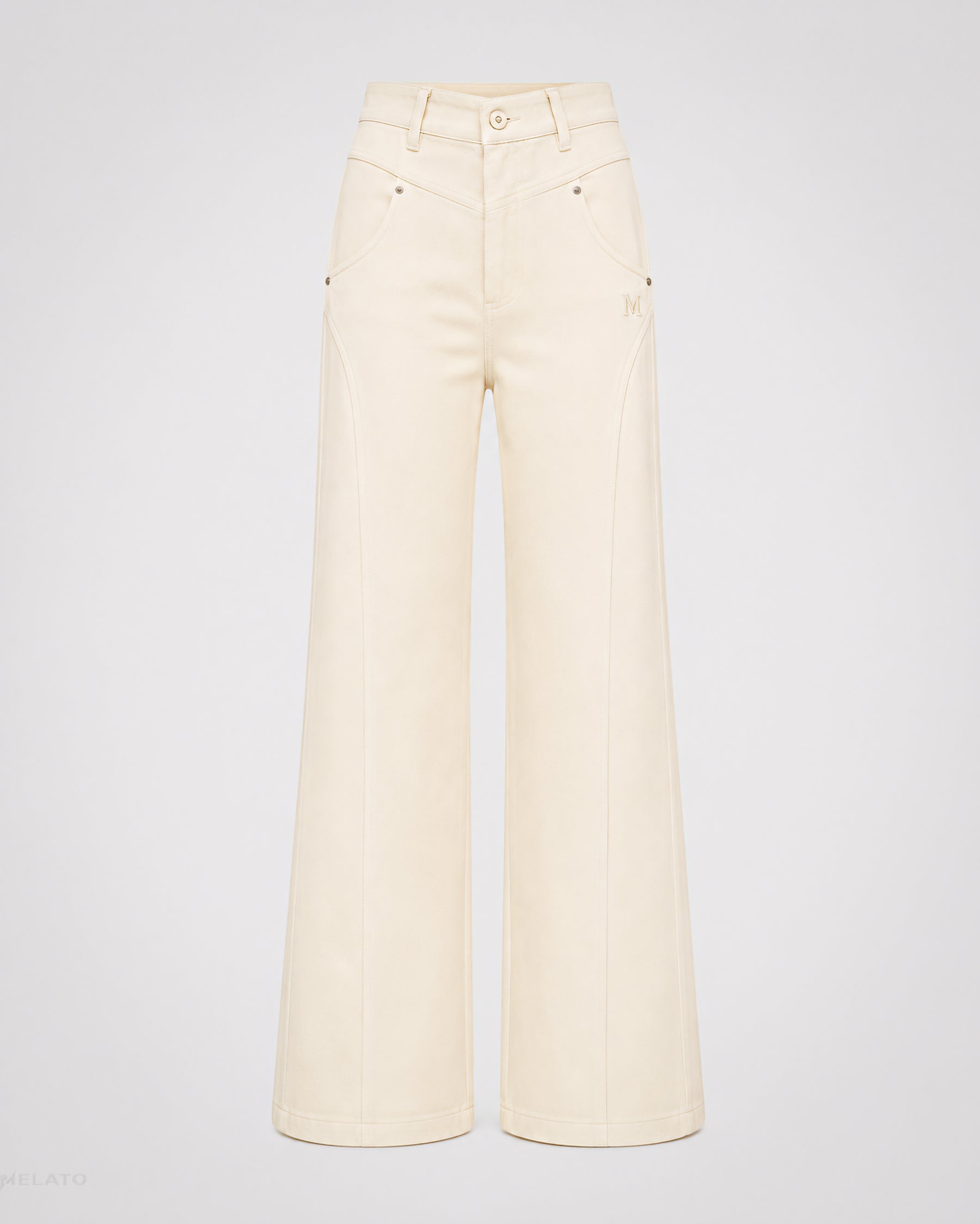The "Off-White Lie" Wide Flare Jean