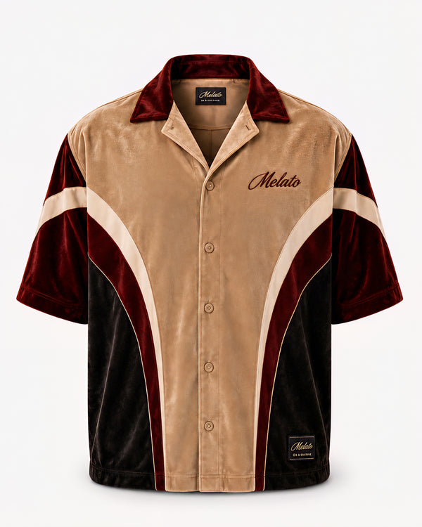Taqburni Velour Polo Shirt