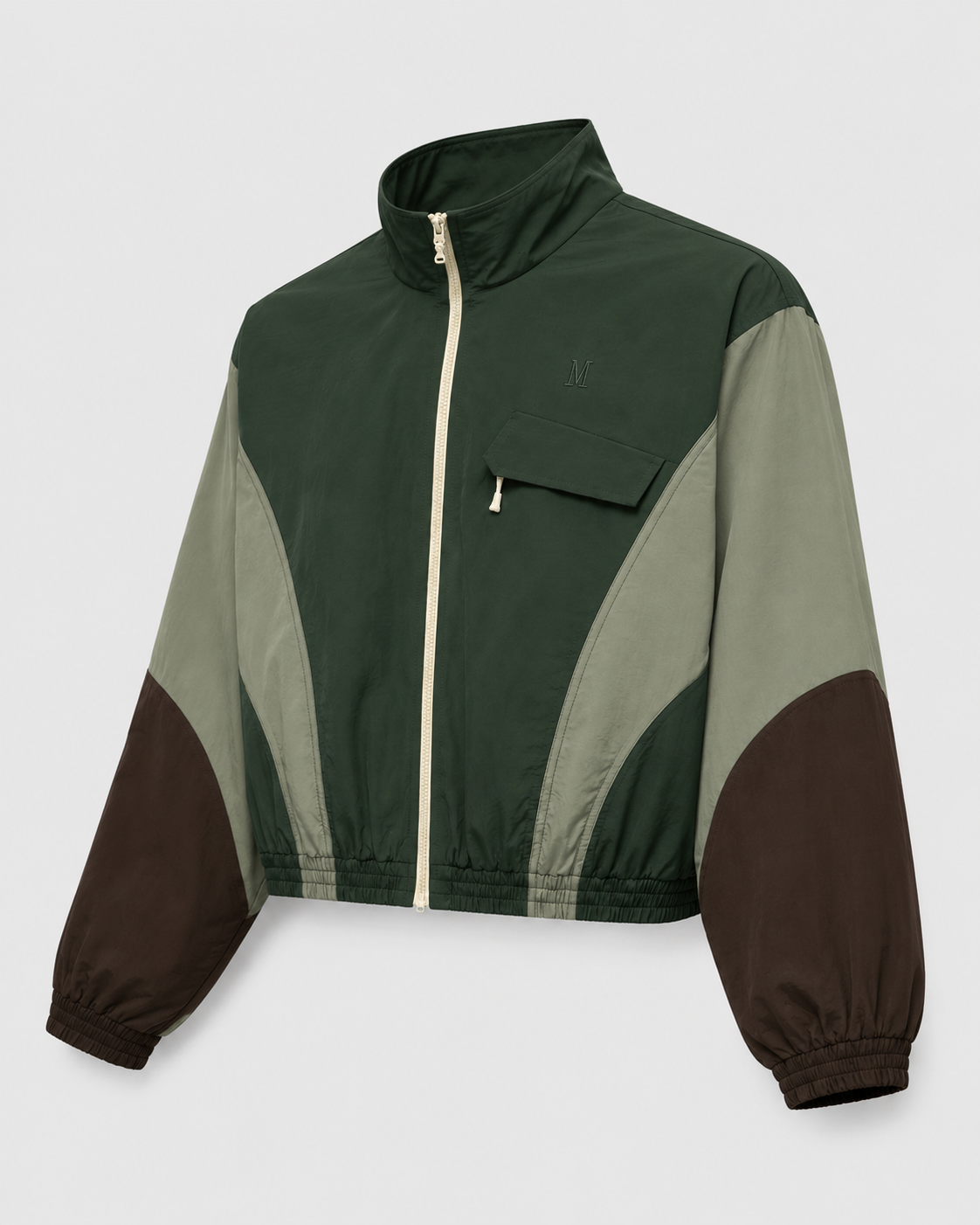 The "Olive Affair" Retro Panel Jacket