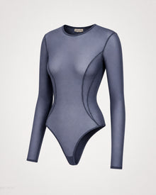 The "Blue Hour Alibi" Mesh Bodysuit
