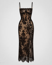 The "Noir Alibi" Lace Corset Dress