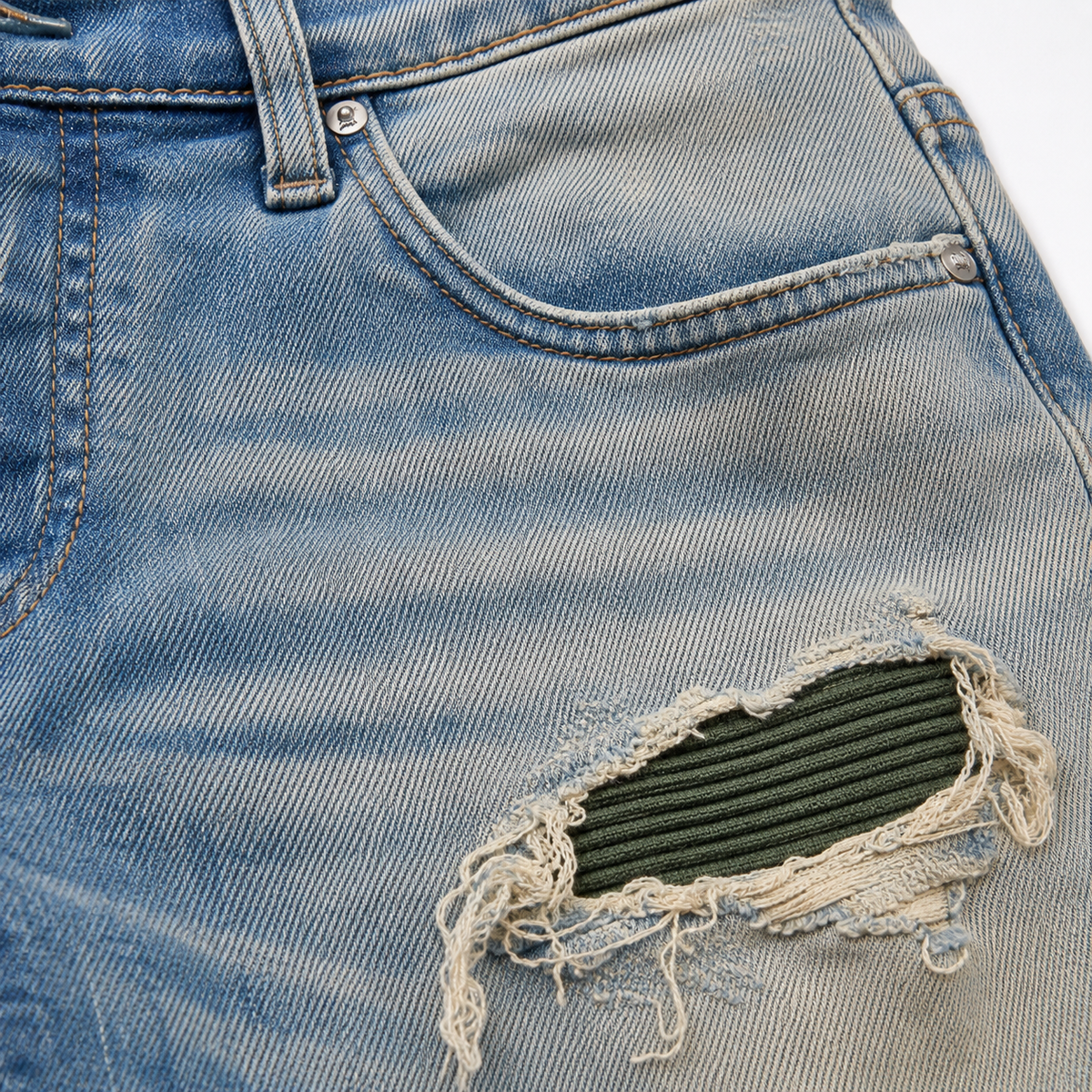 Berry Distressed Slim Jean