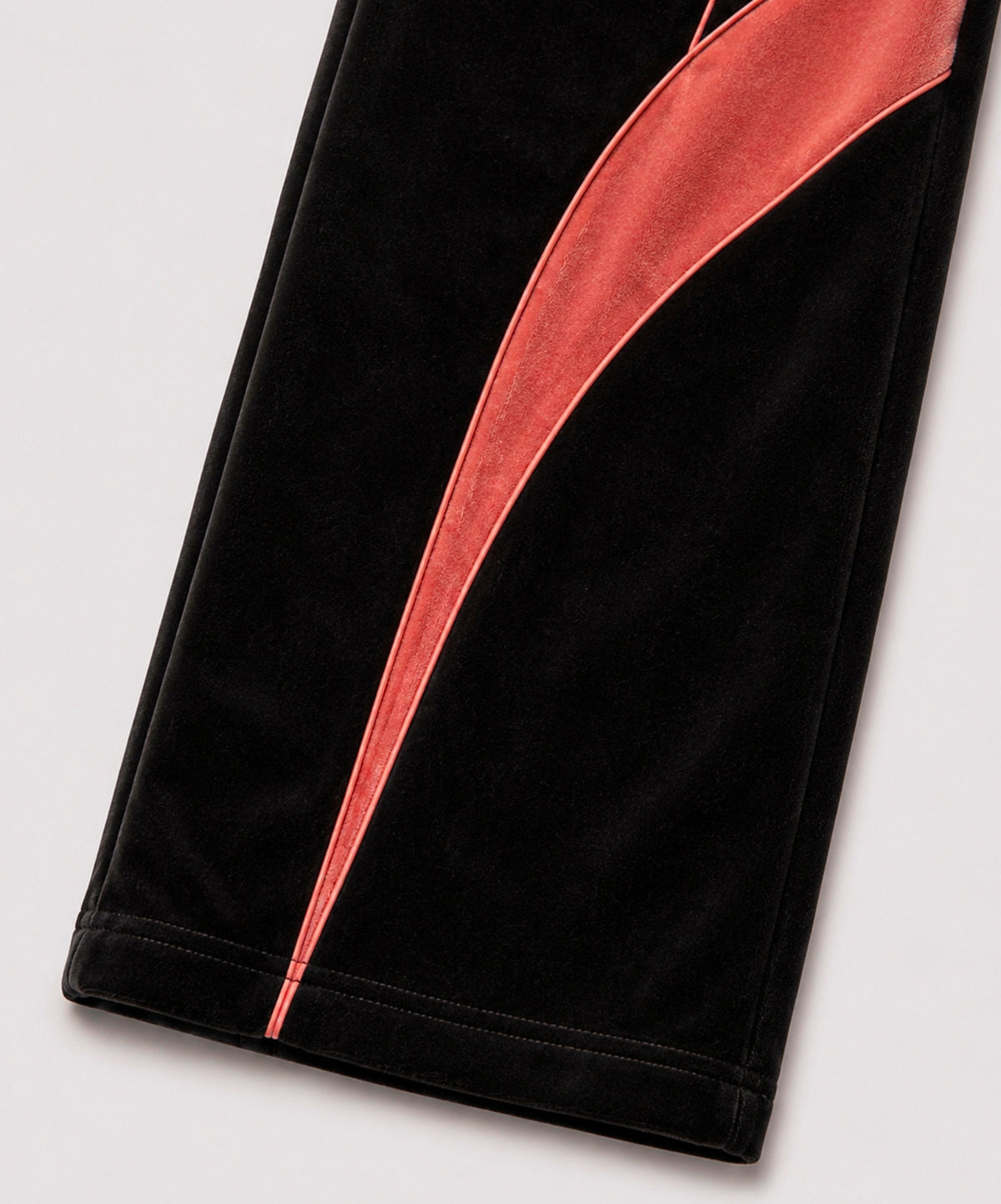 Melato Reliance Bamboo Track Pant close up — premium bamboo track fabric