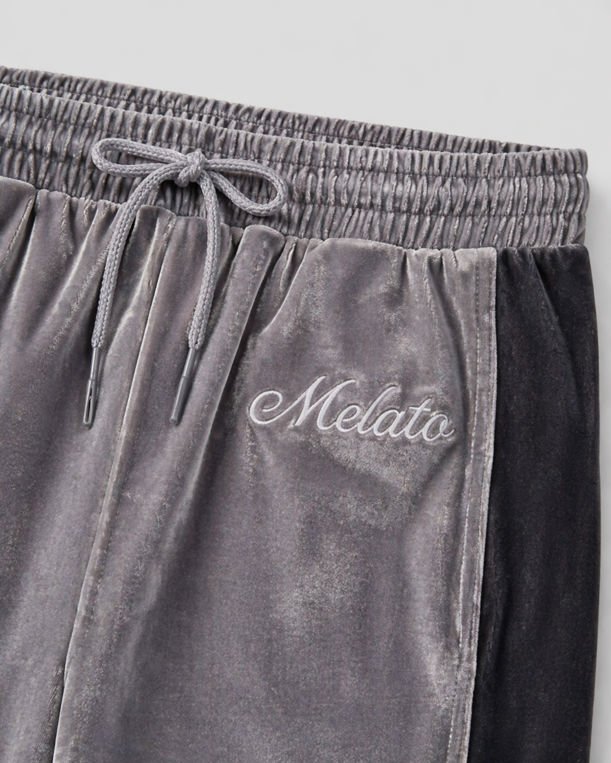 Melato Chū Velour Track Pant alternate angle — premium velour track pants