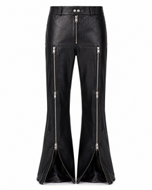 CasaNegra Leather Flare Zip Pants
