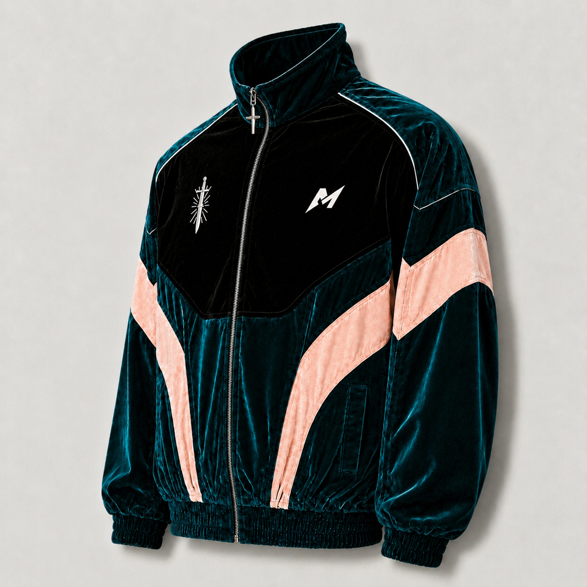 Hargneux Velour Track Jacket