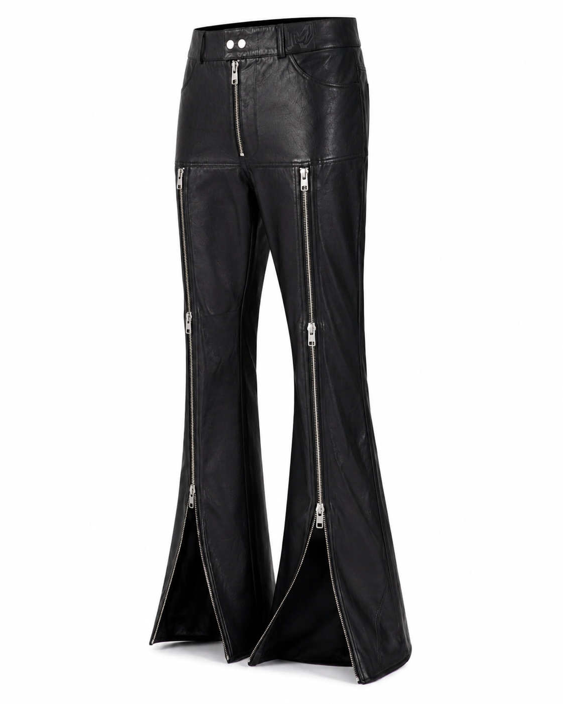CasaNegra Leather Flare Zip Pants
