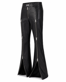 CasaNegra Leather Flare Zip Pants