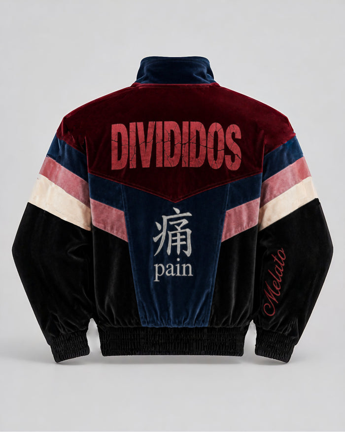 Divididos Velour Track Jacket by Melato, front product view
