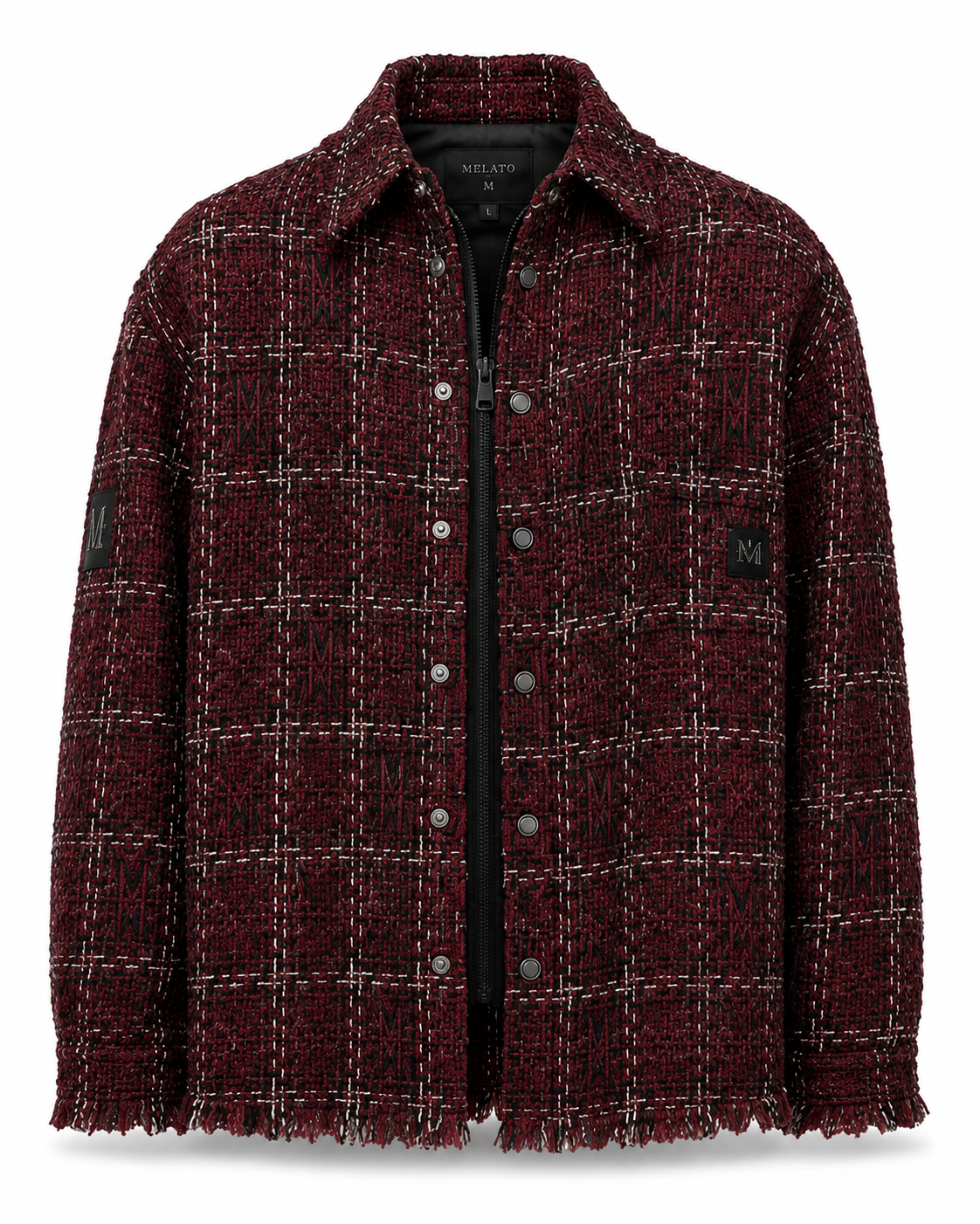 Barolo Tweed Zip Overshirt