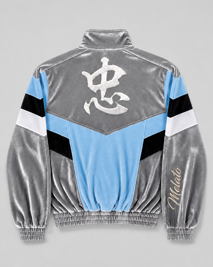 CHU Velour Track Jacket by Melato, front product view