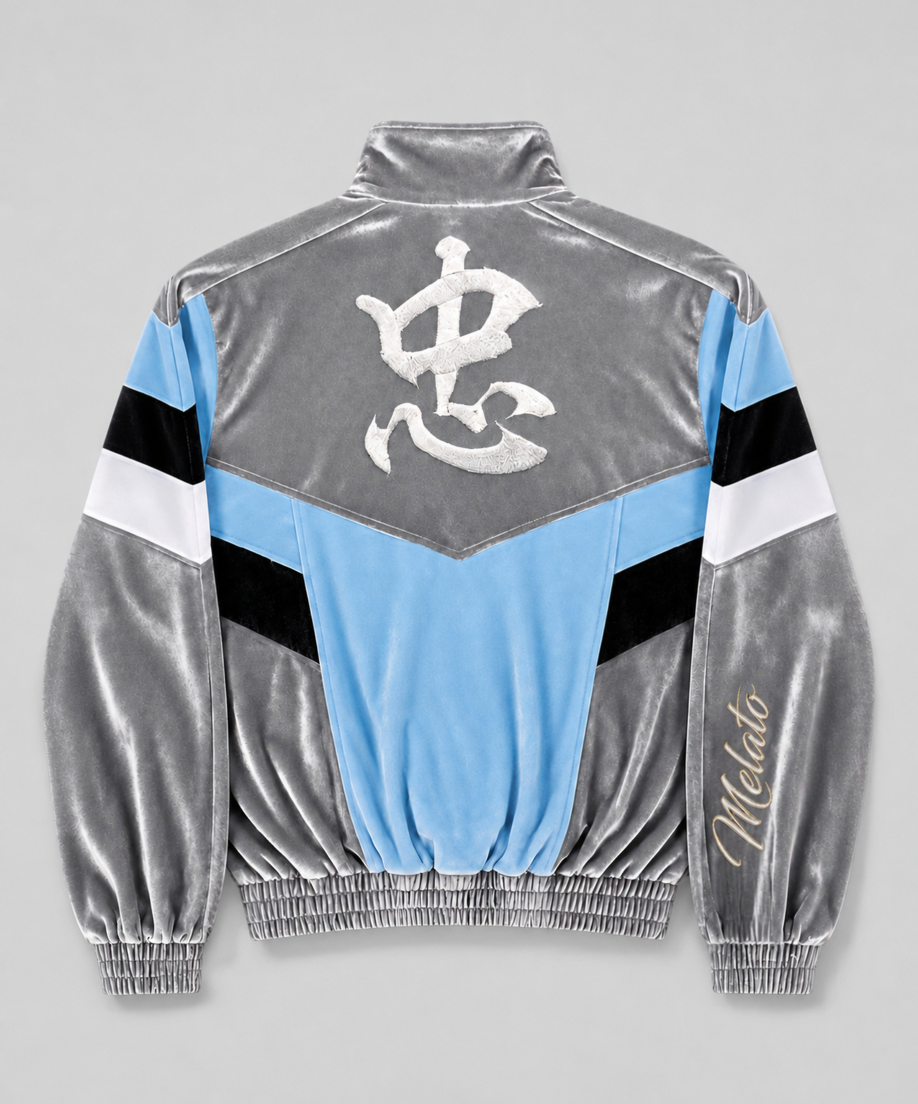 Melato Chū Velour Track Jacket alternate view — premium velour track jacket