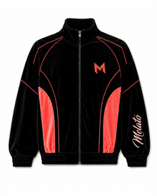 Melato Reliance Bamboo Track Jacket — black salmon premium track jacket