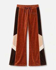 Melato Passion Fruit Velour Track Pant — earth tone premium velour pants