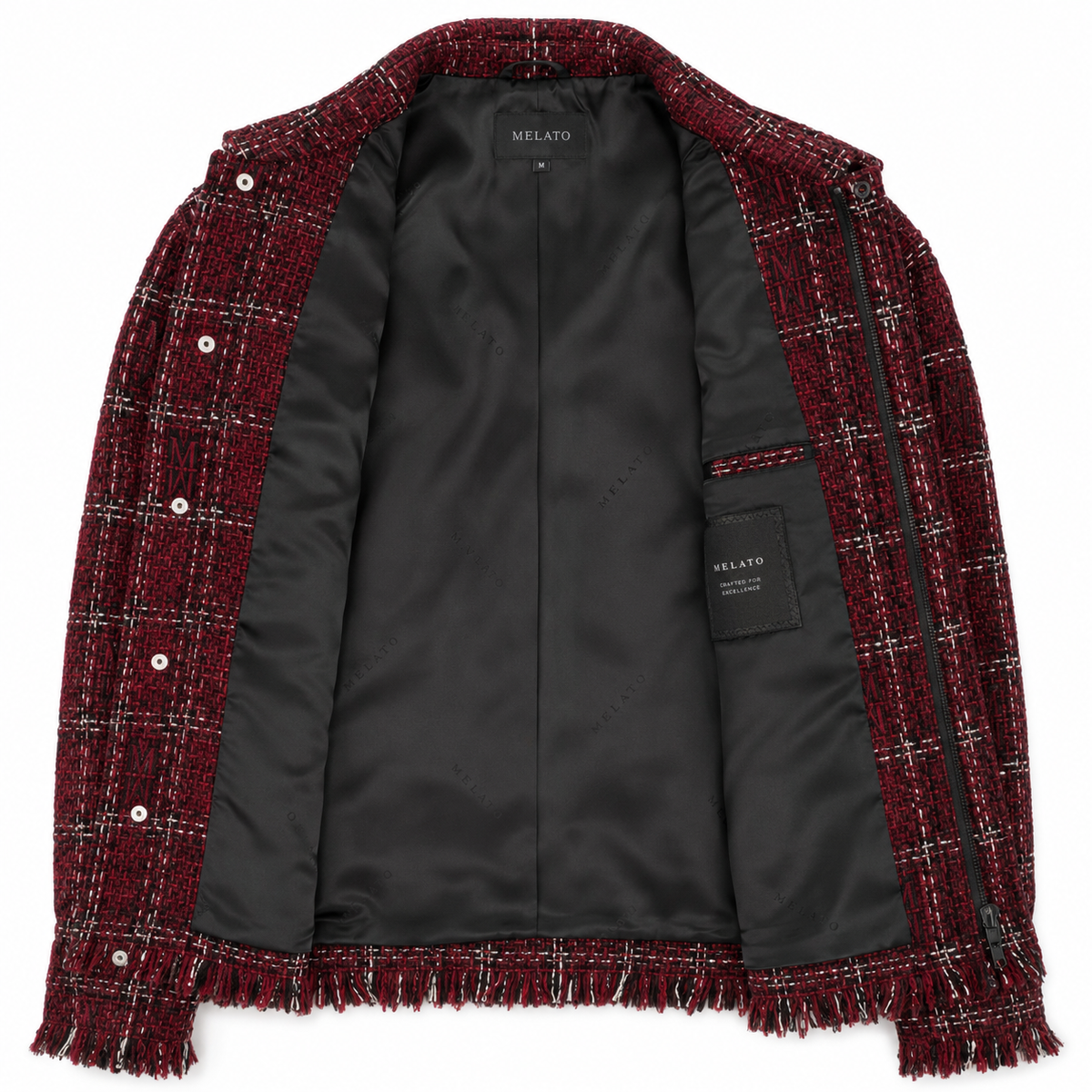 Barolo Tweed Zip Overshirt