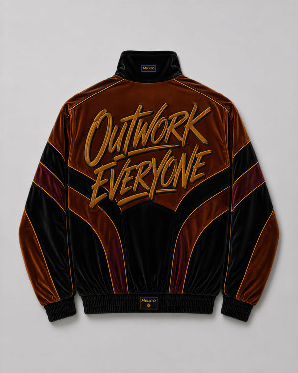 Clockout Velour Track Jacket