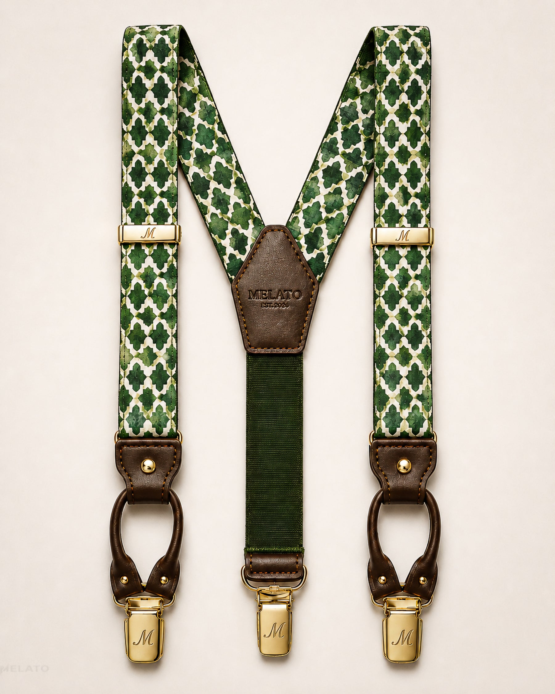The "Ivy Trellis Harness" Woven Suspenders