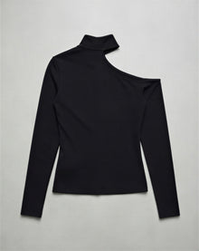 Cold Shoulder Mockneck Top