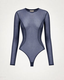 The "Blue Hour Alibi" Mesh Bodysuit