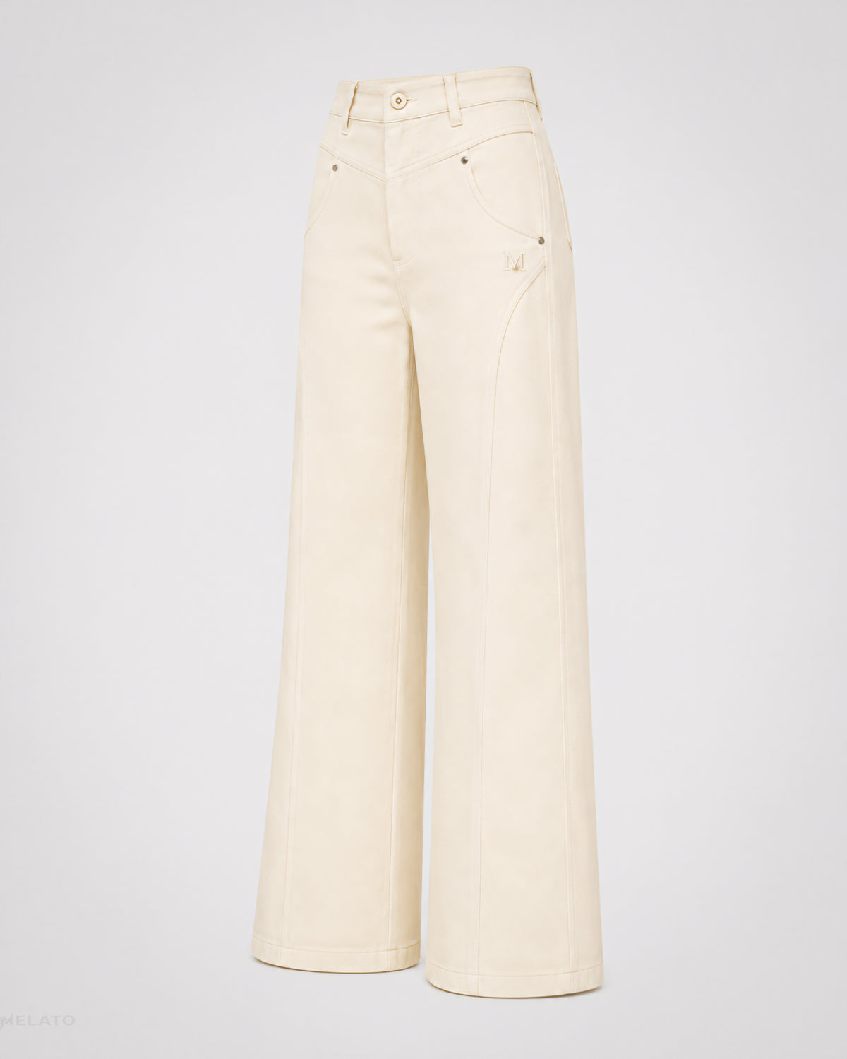 The "Off-White Lie" Wide Flare Jean