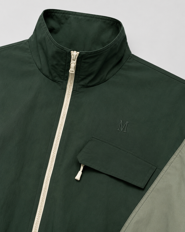 The "Olive Affair" Retro Panel Jacket