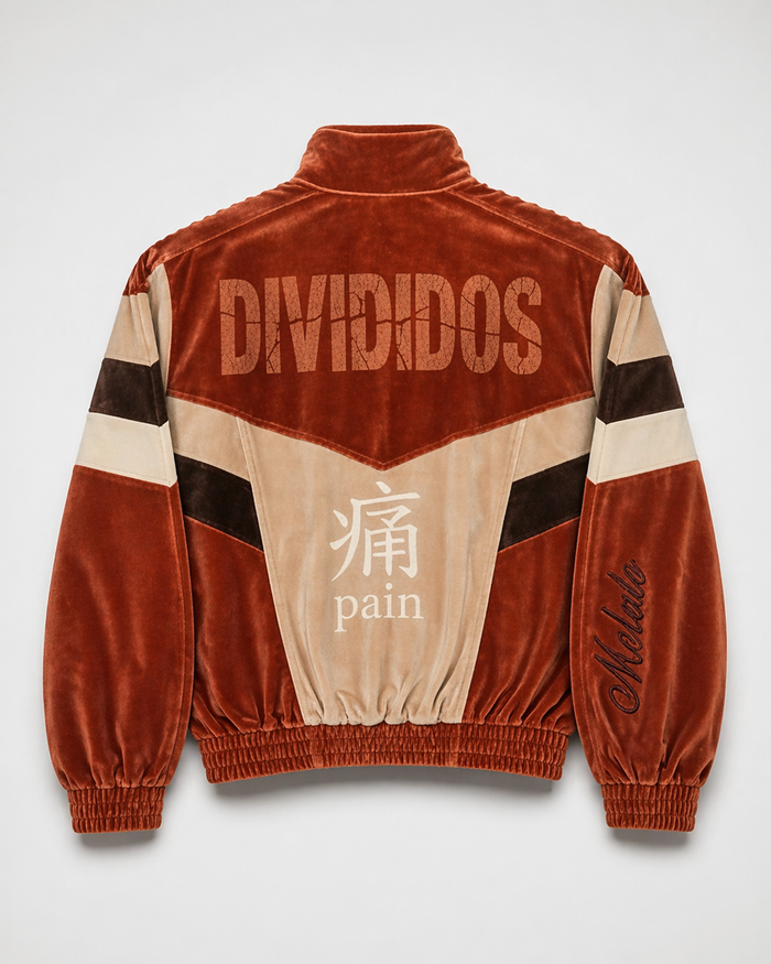 Melato Passion Fruit Velour Track Jacket alternate view — warm colorblock jacket