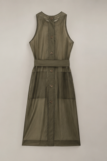 Sheer Necessity Belted Dress