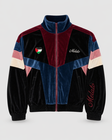 Melato Divididos Velour Track Jacket — heritage inspired premium velour jacket