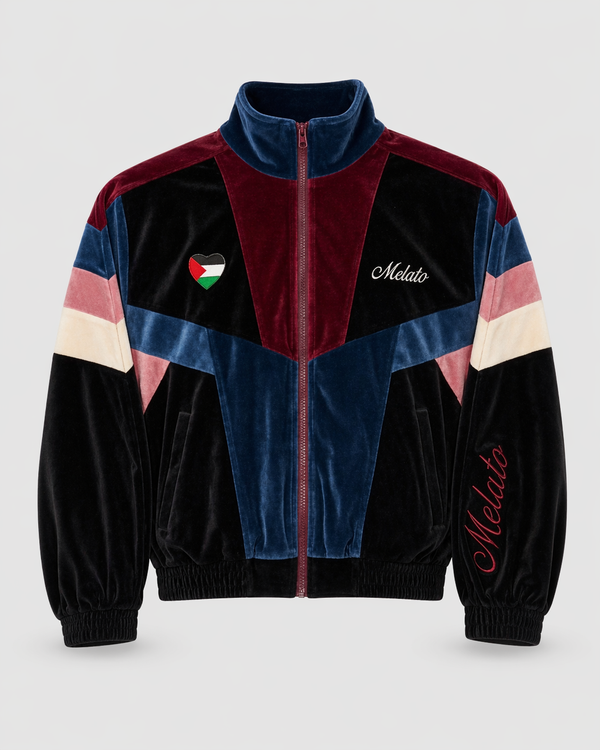 The "Divididos" Premium Velour Track Jacket by Melato