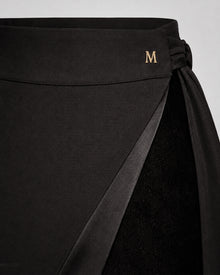 The "Noir Memoir" Wrap Pencil Skirt