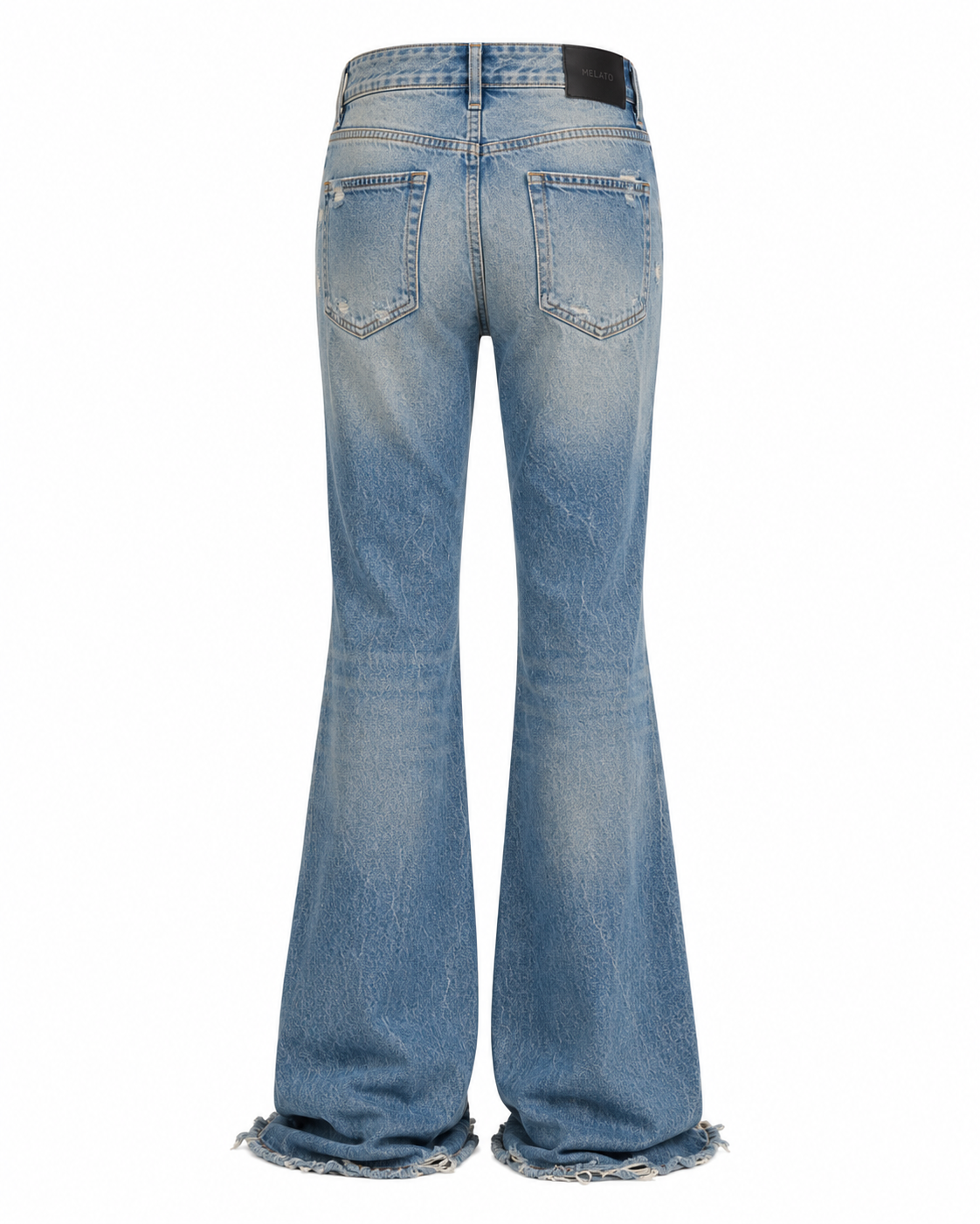 Rosetta Distressed Flare Jean by Melato, product view 3